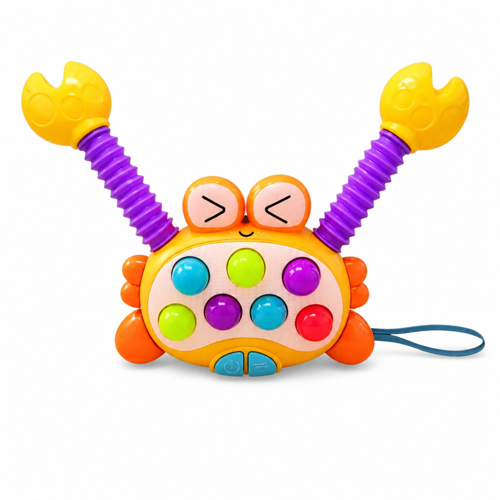 Brinquedo Sensorial Educativo Caranguejo Bebê e Criança