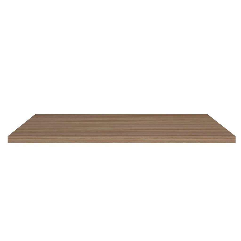 Tampo 27mm para Balcão de Cozinha 80cm Unna Yescasa Laranja/Carvalho Oak