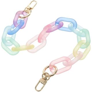 Alça de Corrente de Acrílico Colorida, Alça de Bolsa de Acrílico, de Resina Arco-Íris para Substituição de Alças de