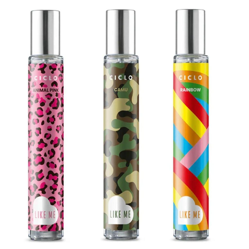 Combo Kit 3 Deo Colonia 30ml Like Me Camu Animal Pink Oriental Neon Perfume De B