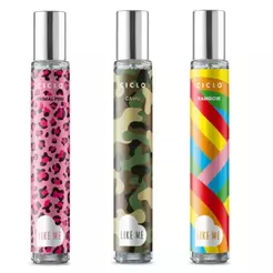 Combo Kit 3 Deo Colonia 30ml Like Me Camu Animal Pink Oriental Neon Perfume De Bolsa Pocket Portatil