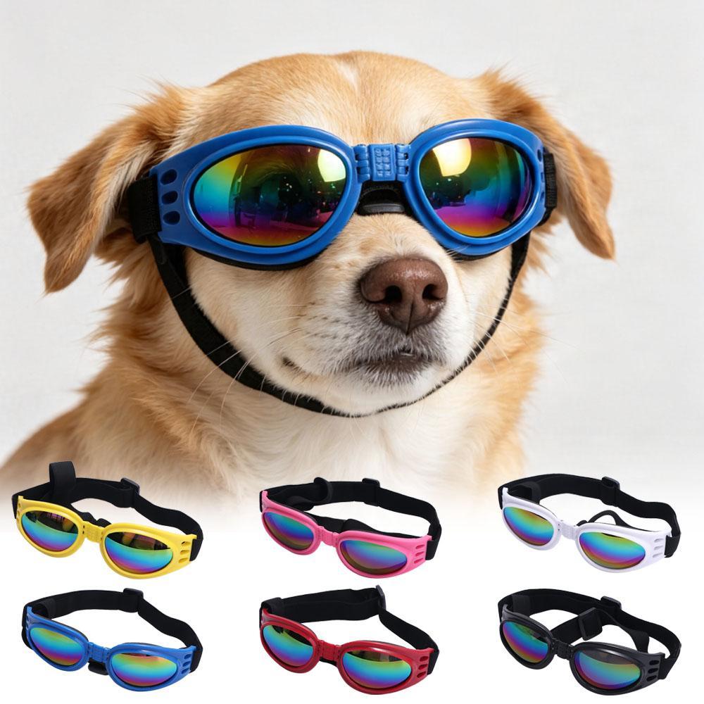 Óculos De Sol AHMVEX À Prova De Vento 6 Cores Médio Grande Cachorro Dobrável Proteção UV