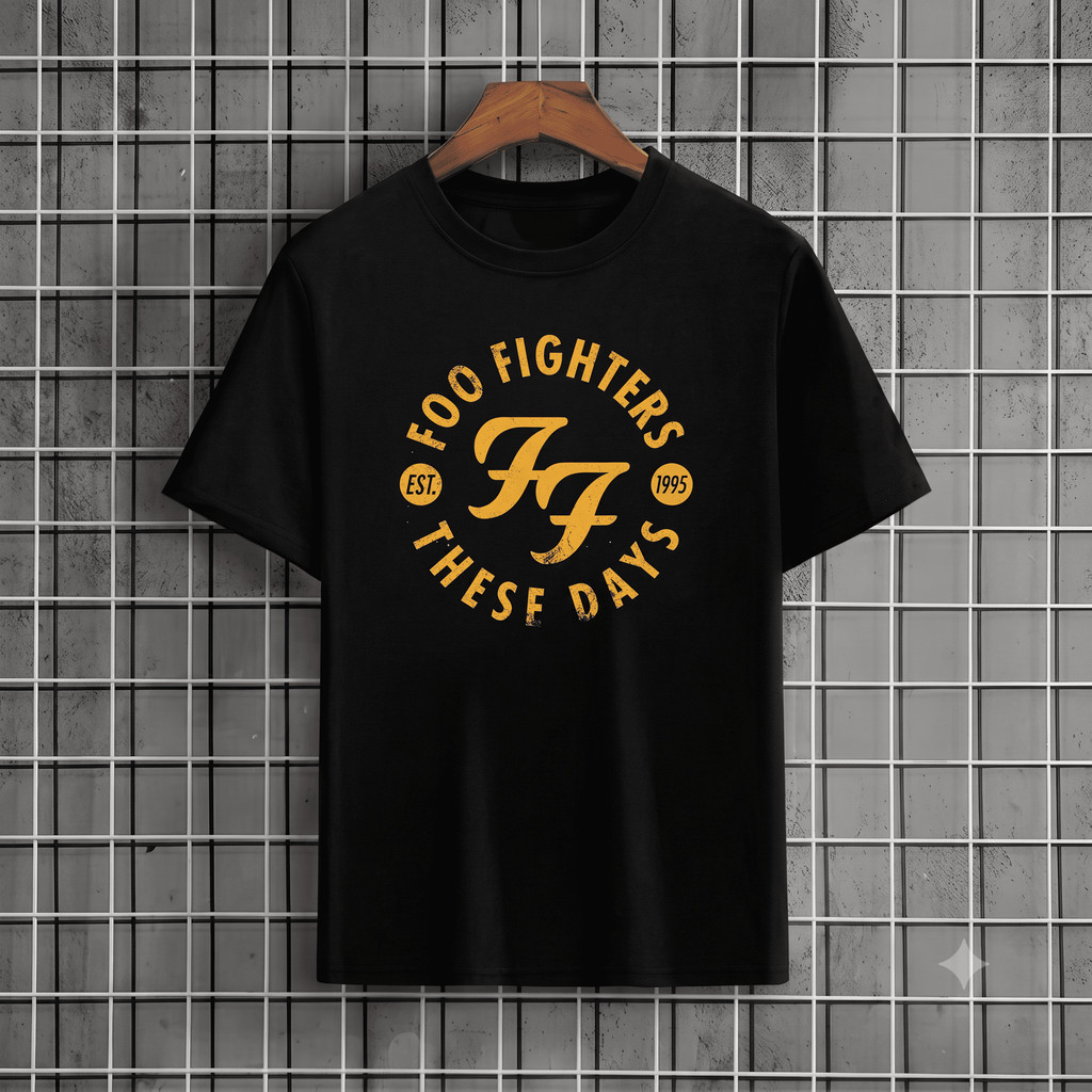 Camiseta Masculino Foo Fighters these days Estampado Camisa 100% Algodão Feminino Plus Size Oversized Envio Rápido
