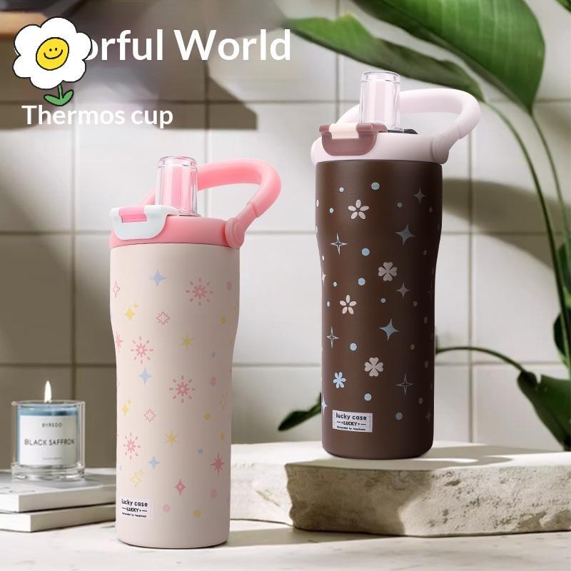 maoting } Frasco Isolado De Café De Grande Capacidade Copo De Design Minimalista Com Alça Antiderrapante Para Viagens De