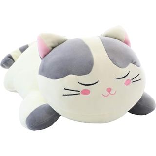 Almofada Grande de Pelúcia em Forma de Gato, Brinquedo de Pelúcia Super Macio para Crianças, Meninas, Cama, Natal, Dia d