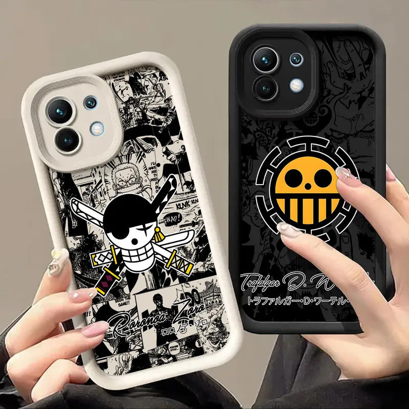 Capa de Silicone com Logo do Manga One Piece ZORO para Xiaomi 15T 14T 13T Pro 15