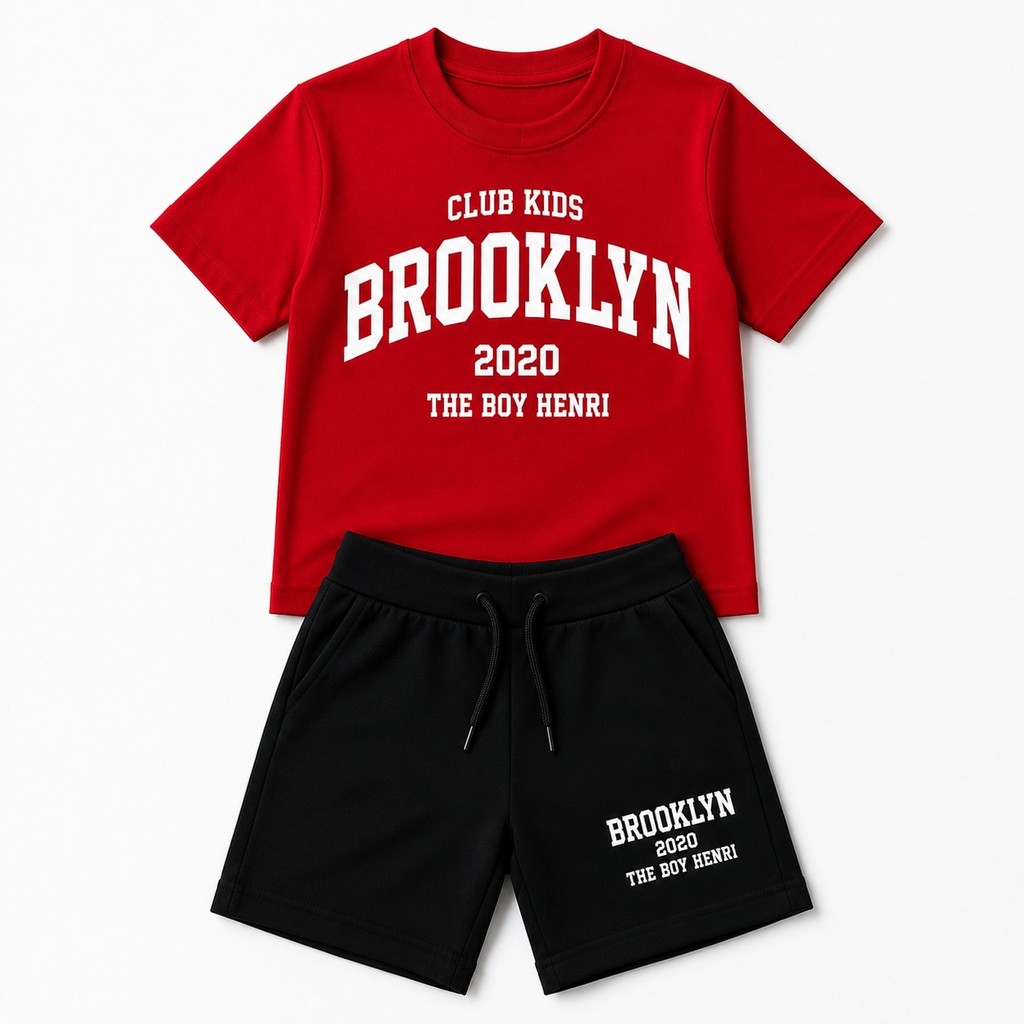 Kit Conjunto Menino Infantil Kit Conjunto Masculino infantil Bermuda + Camisa Kids