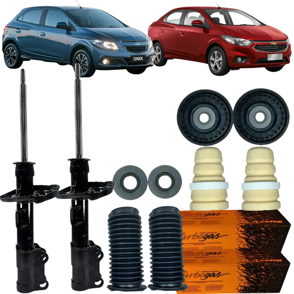 Kit Amortecedor Cofap Batente Coxim Dianteiro Gm Cobalt Onix