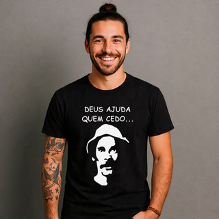 Camiseta Seu Madruga Chaves Algodao Premium Serie TV Anos 90