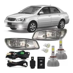 Kit Farol Milha Neblina Toyota Corolla 2005 + Kit Super Led