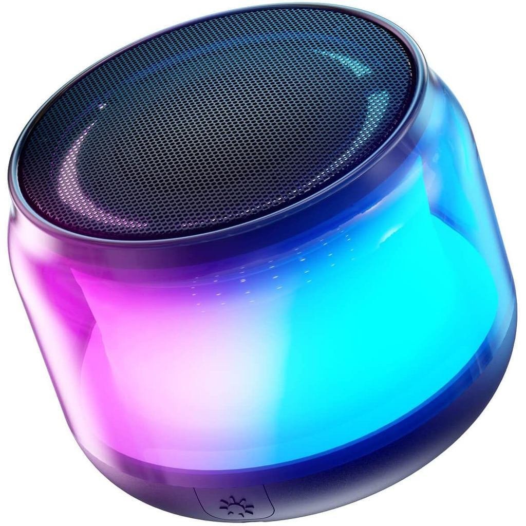 Caixas de Som Bluetooth Portáteis LENRUE com Luzes Coloridas, Som Alto, todas as Caixas de Som Bluetooth com Emparelhame