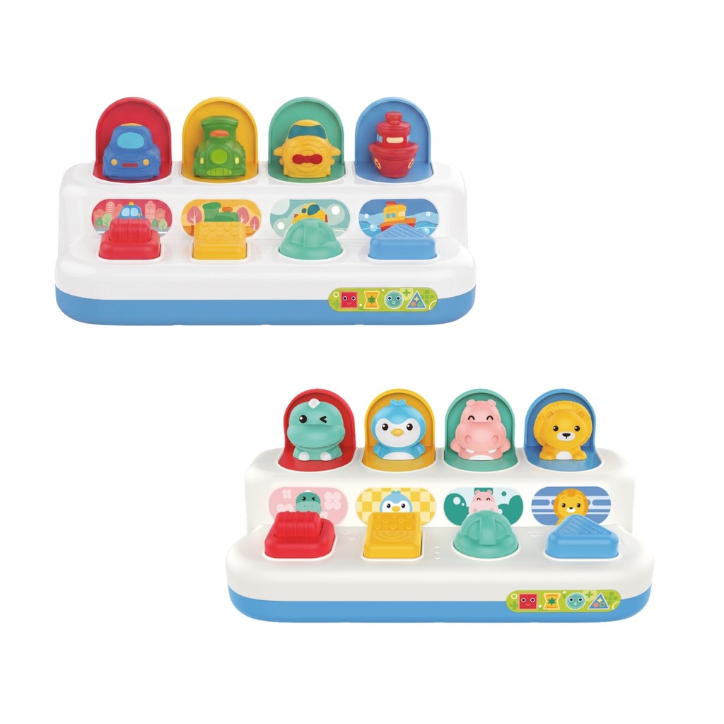 Brinquedo Interativo Bebê Aperta Pula Educativo Sensorial Pop Up Esconde-Esconde Pique Maxi Baby