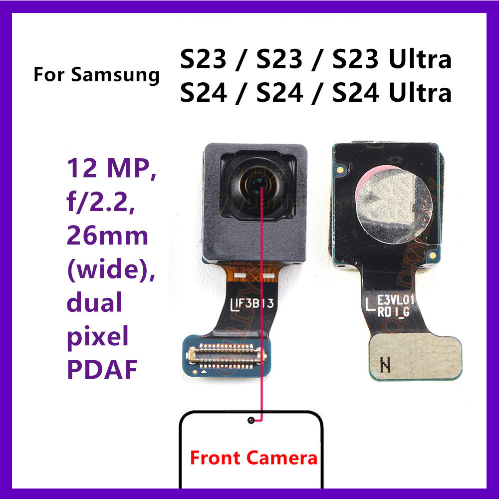 Câmera Frontal Para Samsung Galaxy S23 S24 Plus S23 + S24 + S23 Ultra Superior S