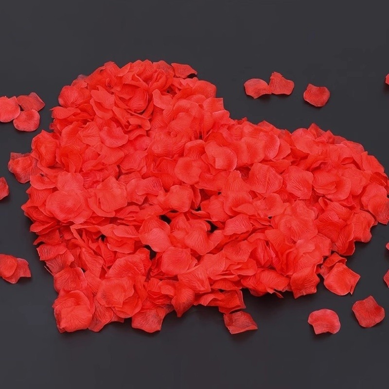1000/2000/3000 Pcs Flores Artificiais - PéTalas De Rosas, DecoraçãO Realista Para Casamentos, Dia Dos Namorados