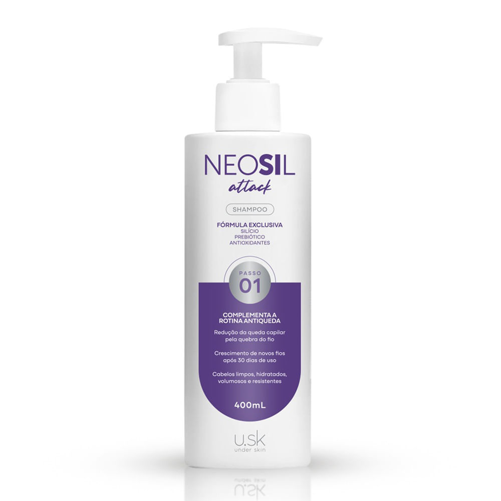 Shampoo Antiqueda Neosil Attack U.SK Passo 01 400ml
