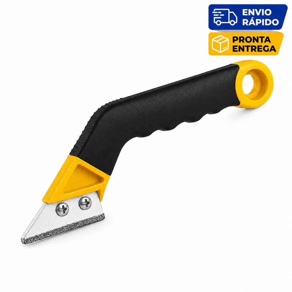 Raspador Profissional Remove Rejunte Argamassa Gesso Lâmina Tungstênio Cabo Emborrachado