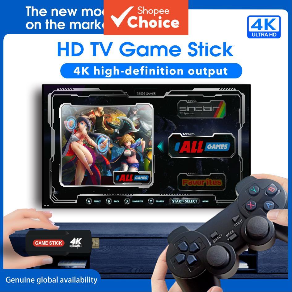 Console de videogame portátil sem fio 4K HDMI 37000+ clássico com 2,4G controles com fio Carregador para Switch Nintendo