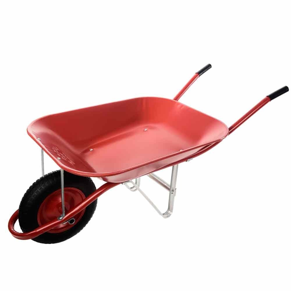 Carrinho de mão com caçamba metálica vermelho 45 litros Gordini Soft - Esfera