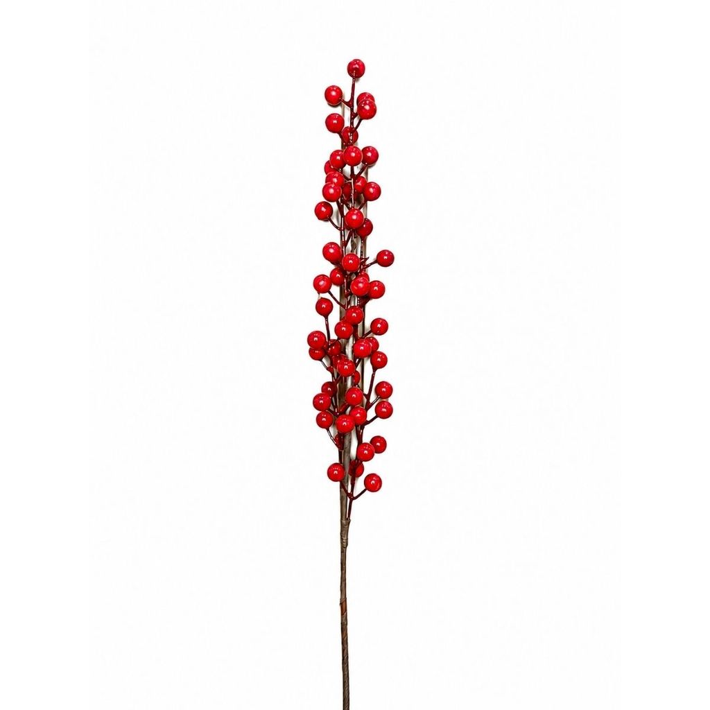 Galhos Azevinho Cereja Artificial Para Natal Decoração