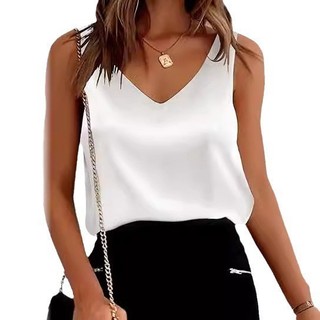 Camisola feminina verão exterior sem mangas Casual estilo solto