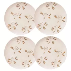 Jogo de 4 Pratos Rasos 26 Cm Oxford Unni Orquídea