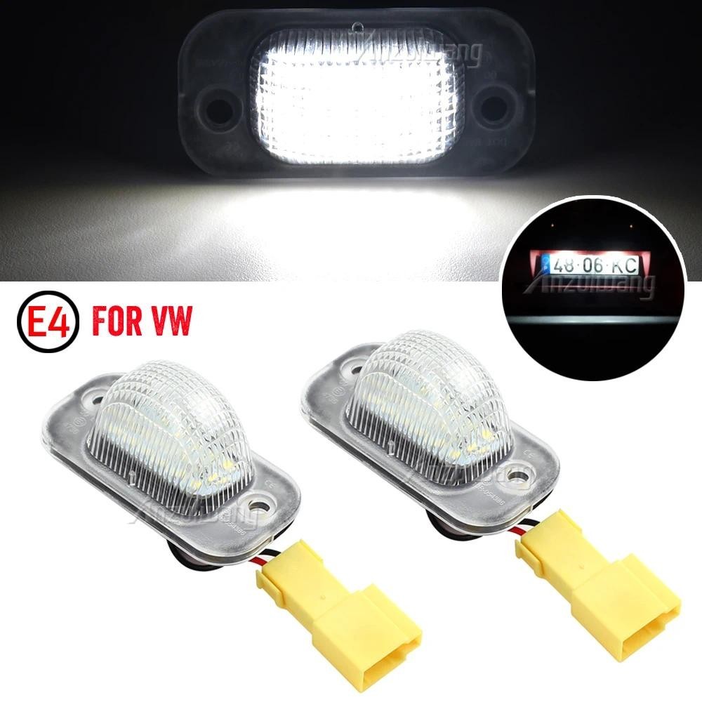 Um Par De Lâmpada LED Para Placa De Licença , Luz Identificação , Acessórios Carro , Assento Toledo I 1 Mk1 VW Golf II 2