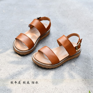 Meninas sandálias 2022 verão versão coreana sapatos de praia Casual sola macia leve crianças uma palavra cinta princesa 