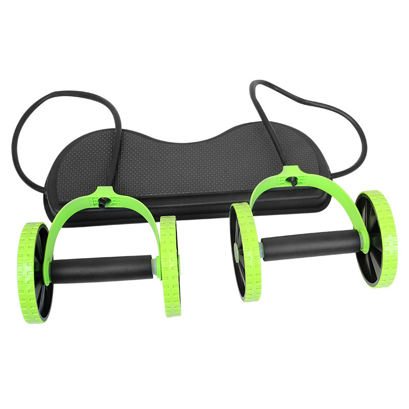 Roda abdominal multifuncional, tensor de roda dupla, roda muscular abdominal, exercitador abdominal, corda de tensão, re