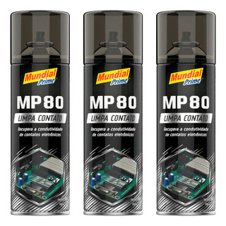 Kit 03 Uni Limpa Contato Elétrico Eletronico Mundial Prime