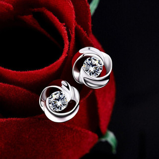 PT950 brincos de platina feminino luz luxo elegante 18k brincos de ouro branco 2023 novo estilo na moda orelha Piercing 