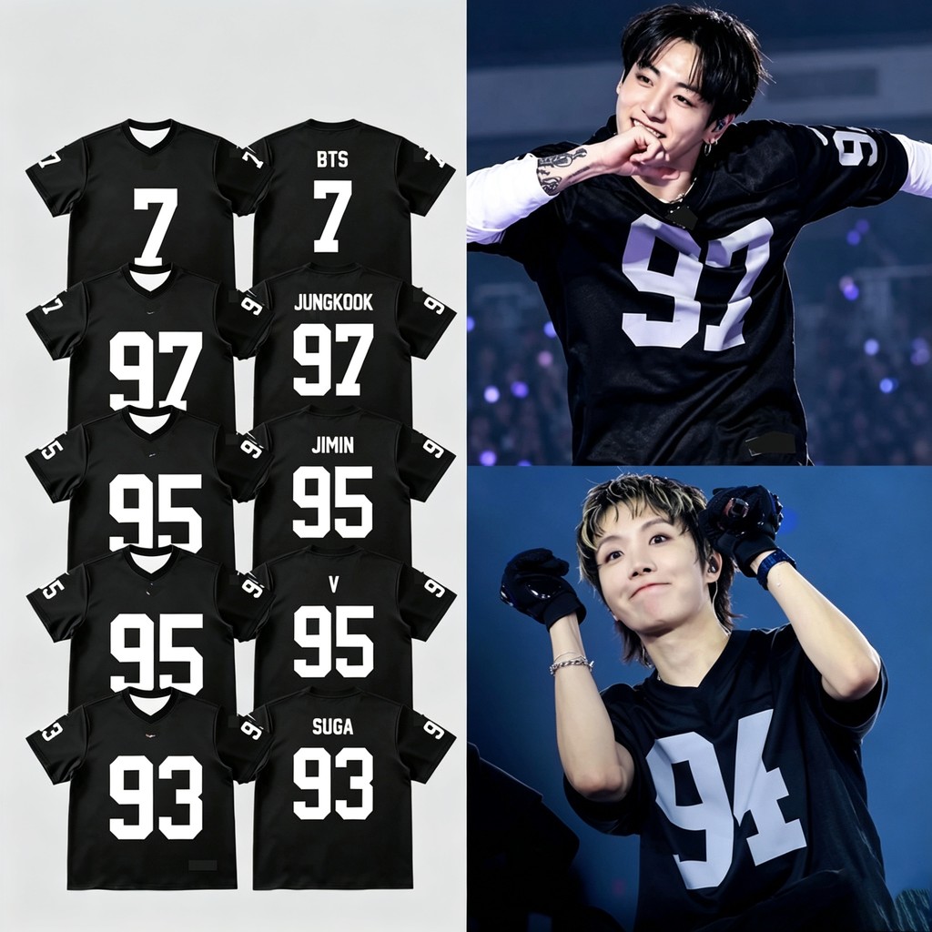 2026 BANGTAN ARIRANG WORLD TOUR JUNGKOOK Merch Jersey Personalizado Vintage Unissex Plus Size JIMIN V J-HOPE RM Camisa I