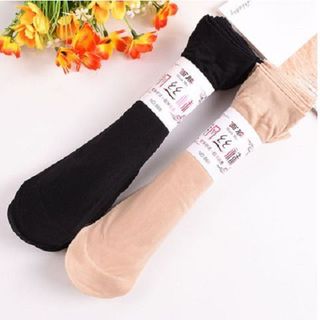 Meias de fio de aço meias curtas de seda femininas quatro estações tubo curto estilo fino primavera verão feminino duráv