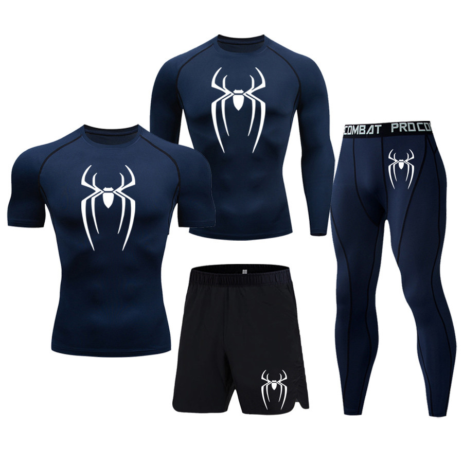 Conjunto Esportivo Masculino De Compressão , Camiseta , Calças , Shorts , Jaqueta De Corrida , Terno , Academia , Fitnes