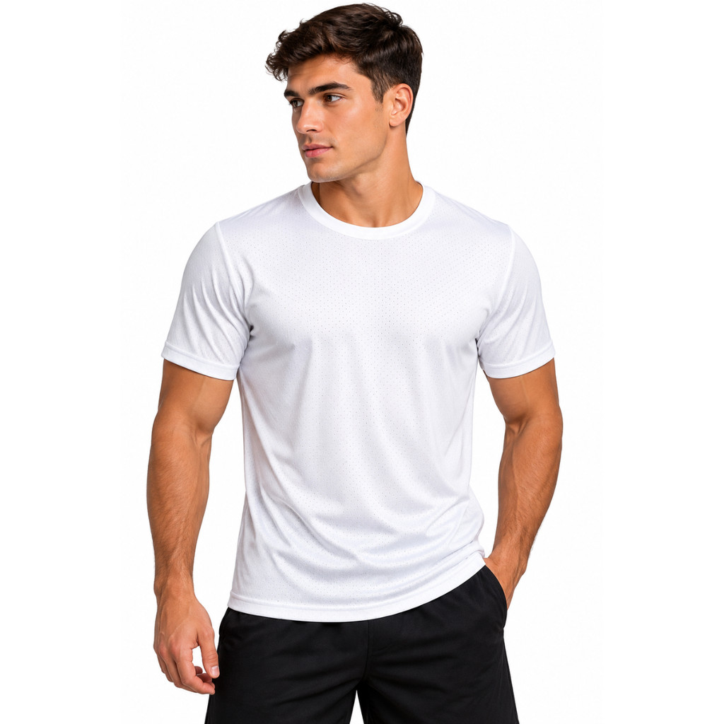 Camiseta Básica Masculina Para Esporte Treino Academia Dry Fit Com Proteção UV