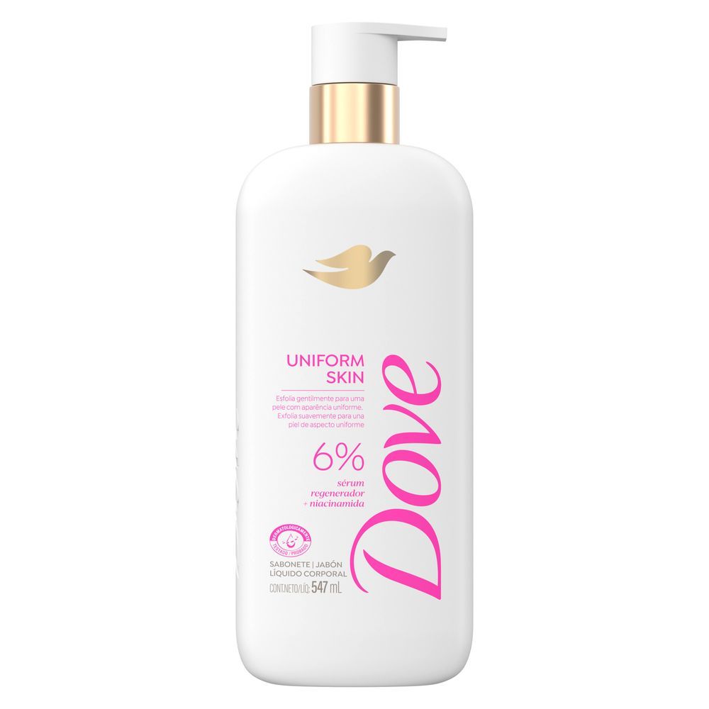 Sabonete Liquido Dove Corporal Serum Uniform Skin Pump 547ml