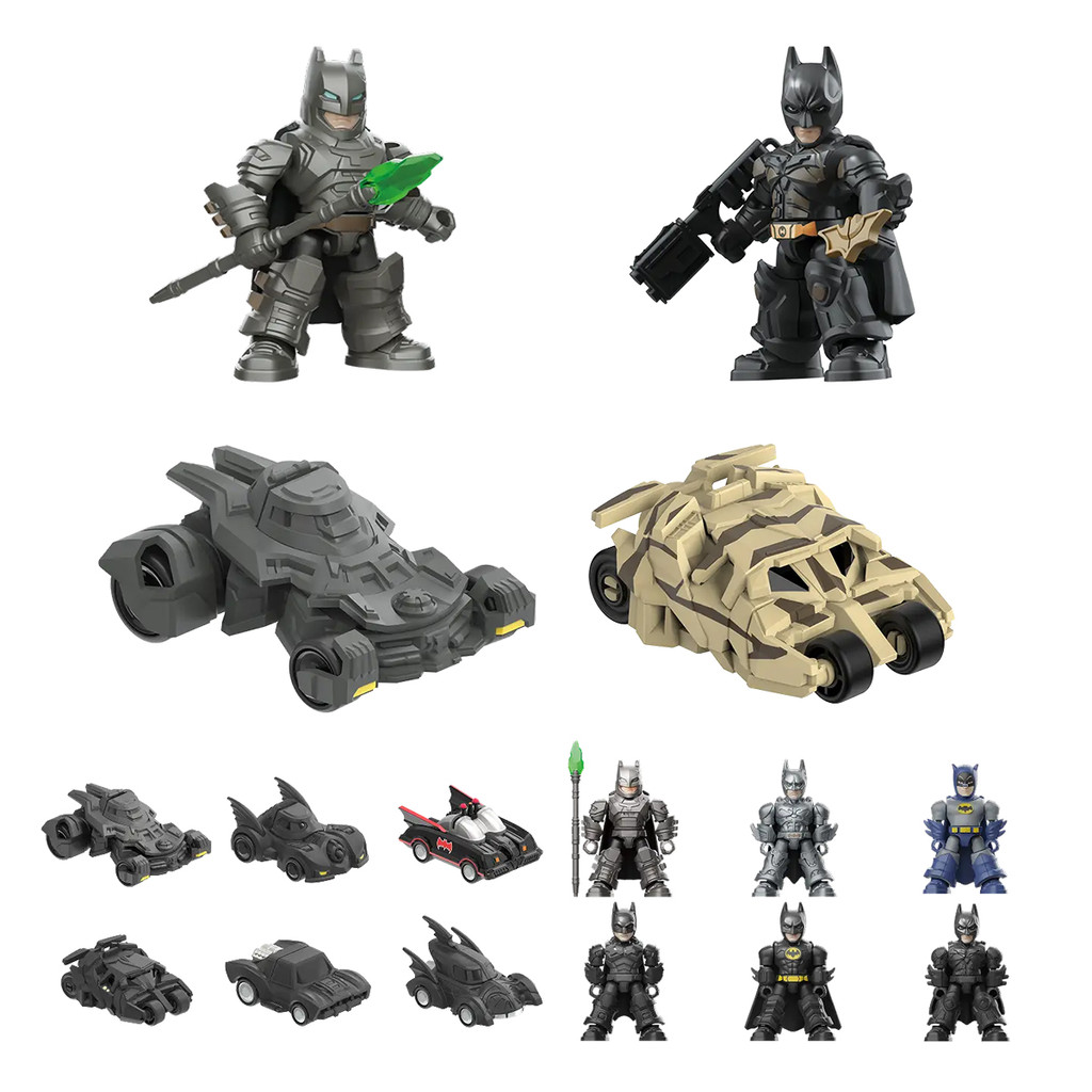 Boneco Articulado Montável Blokees DC Defender Legendary Batman Assemble Colecionável Model Kit