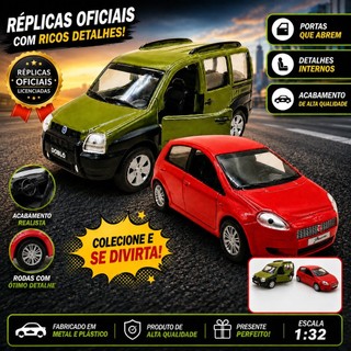 Miniaturas Metal Carros Do Brasil Fiat 2008 Punto Doblo - 11 Cm Carrinhos Colecionáveis Fricção