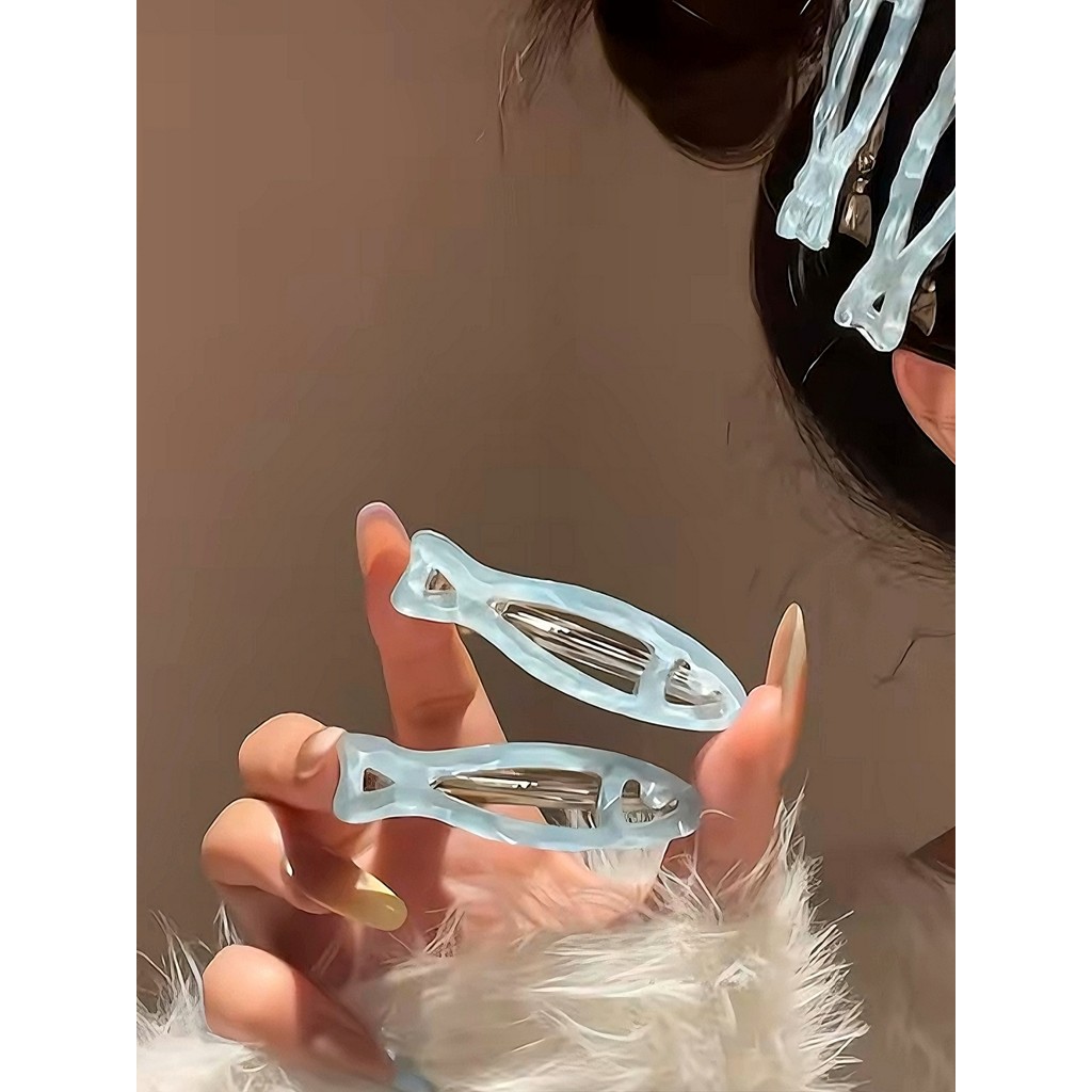 Verão geléia mar profundo peixe hairpin bonito All-Match doce ins Duckbill clipe japão coreia de alto valor simples hair
