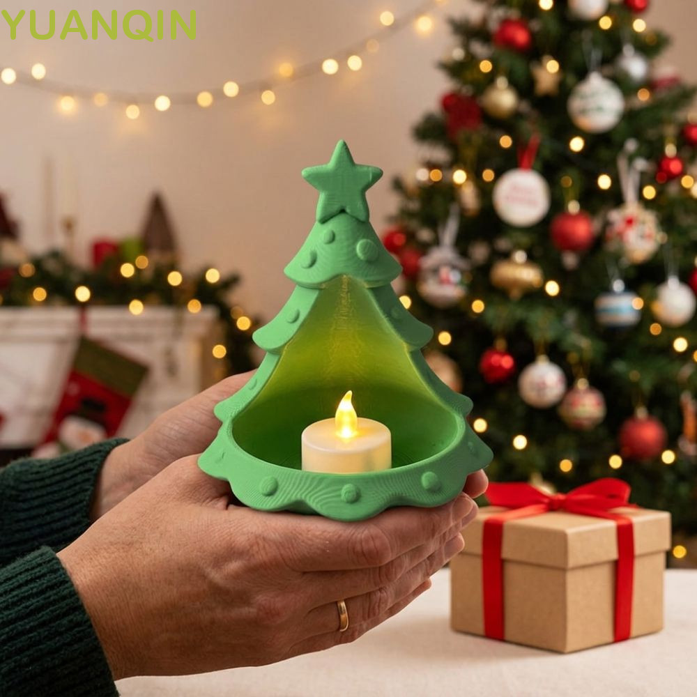 Bandeja De Armazenamento De Árvore De Natal YUANQINZT , Suporte De Vela Pequena Com Destaque Superior De Estrela Oca , I