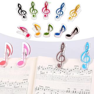 Difier Colorido Música Livro Página Clipe Suporte Piano Partitura Fixo