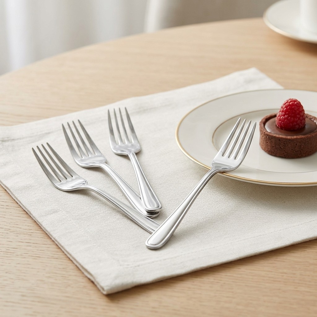 100 Garfos de Sobremesa Inox – Kit Econômico e Resistente para Confeitarias, Eventos e Cafeterias — imagem 2 de 2