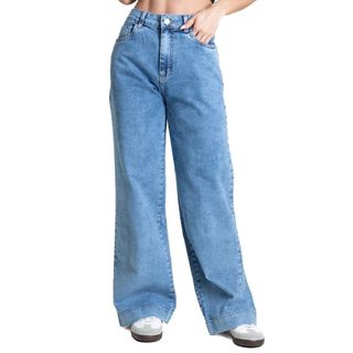 Calça Jeans Sawary Wide Leg Petit - 284339