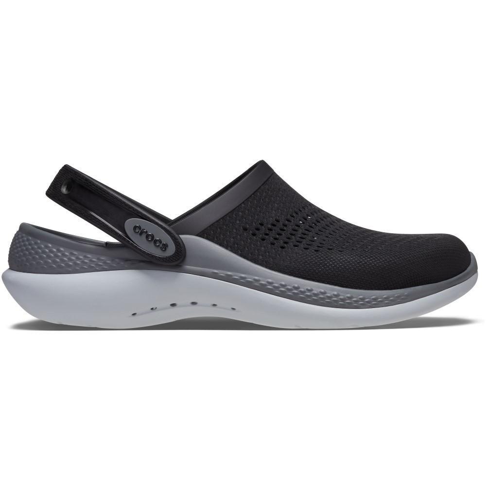 Sandália crocs literide 360 clog black/slate grey