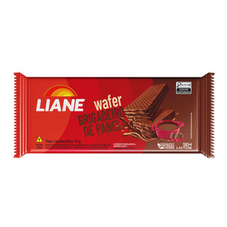 Kit 5 Wafer Liane Zero Lactose 70g cada | 5 Pacotes Wafer Zero Leite | Vegano | Sabores