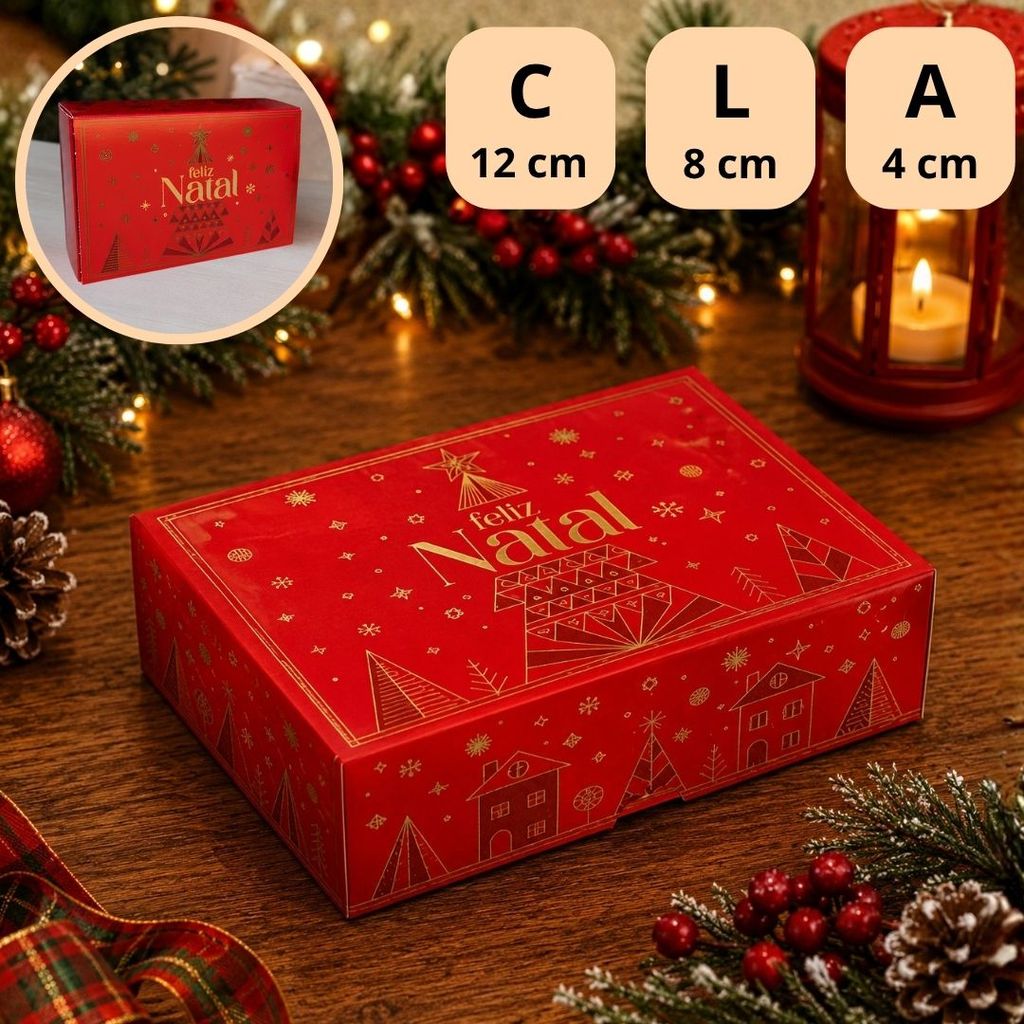 10~30 CAIXA 6 DOCES DE NATAL 12X8X4 6217 ( NATAL IDEIA 2026 ) — imagem 2 de 2