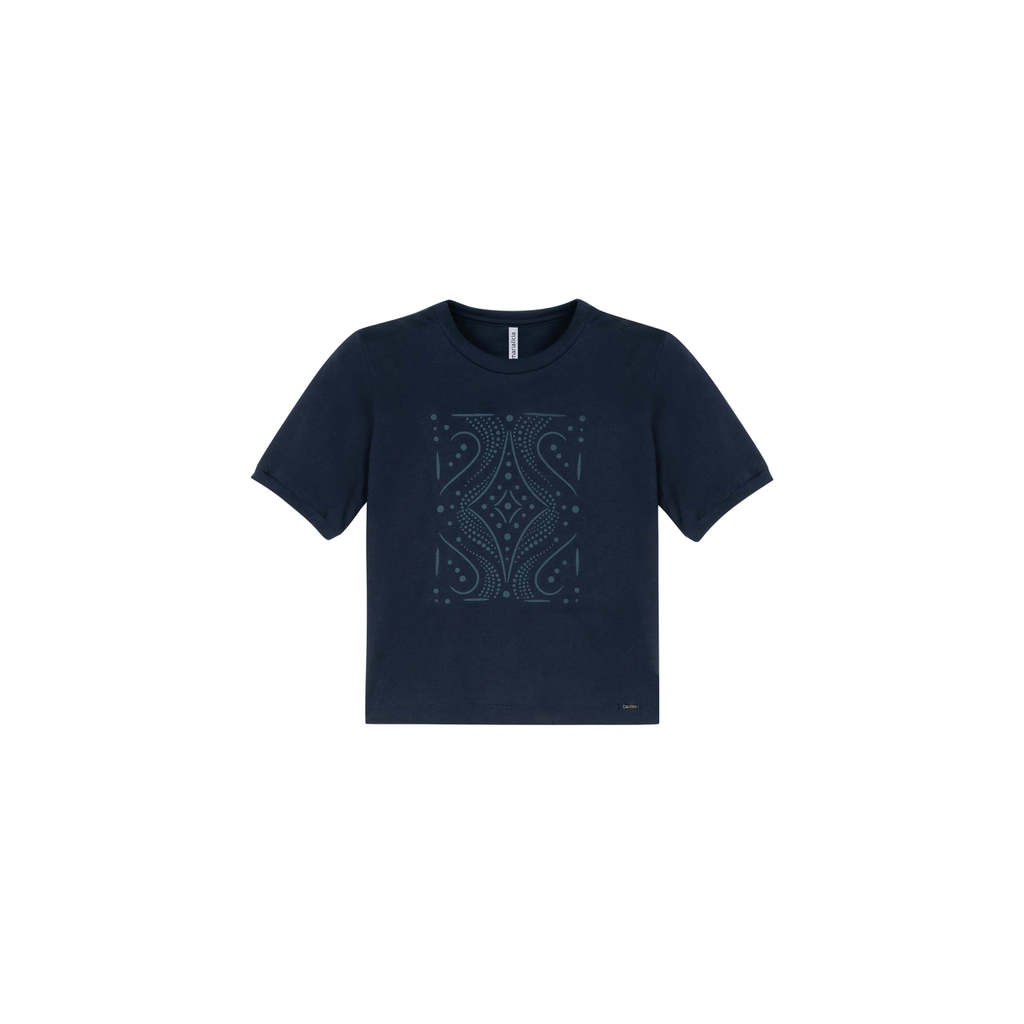 Blusa Feminina Transpasse Costas Marialícia Azul