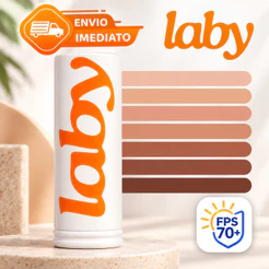 Protetor Solar Facial Com Base em Bastão Laby Efeito Matte 12g FPS 70 Stick Envio Imediato