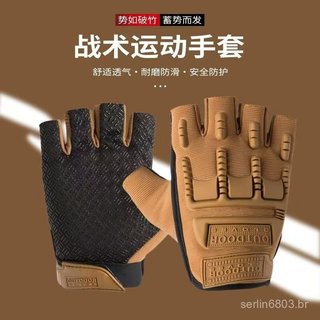 Luvas de desporto masculinas para treino militar, ciclismo, camufladas, para fitness, condução, escalada, montanhismo, t