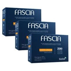 Kit com 3 Fascia 330g Sabor Laranja - 30 Sachês De 11g