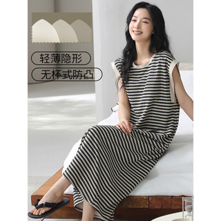 Daphne sem mangas camisola feminina verão puro algodão fresco sentimento colete saia 7A pijamas antibacterianos Homewear
